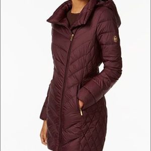 Michael Kors Packable Assymetrical Puffer Coat